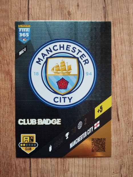 Manchester City FIFA 365 2024 Club Badge Cmer Logo focis krtya