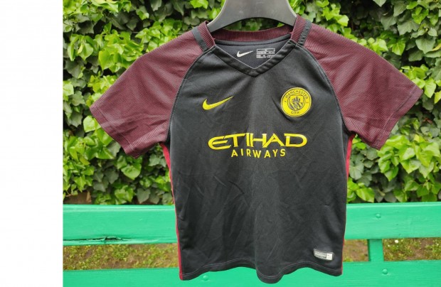 Manchester City eredeti Nike 2016-os fekete gyerek mez (116-122)