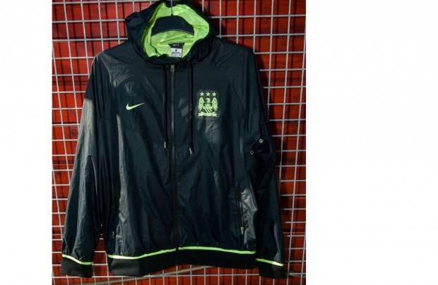 Manchester City eredeti Nike kapucnis fekete zld dzseki (XL-es)