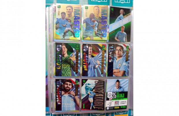 Manchester City teljes sor Panini Top Class 2024 krtya