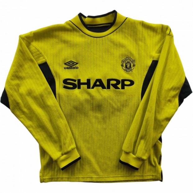 Manchester United 1999-2000 Umbro kapus Benson foci mez S-es