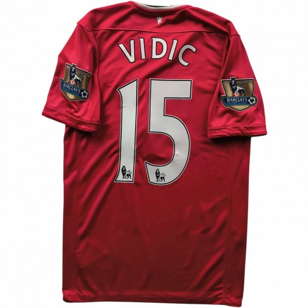 Manchester United 2011-12 Nike hazai Nemanja Vidic foci mez M-es