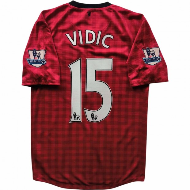 Manchester United 2012-13 Nike hazai Nemanja Vidic foci mez S-es