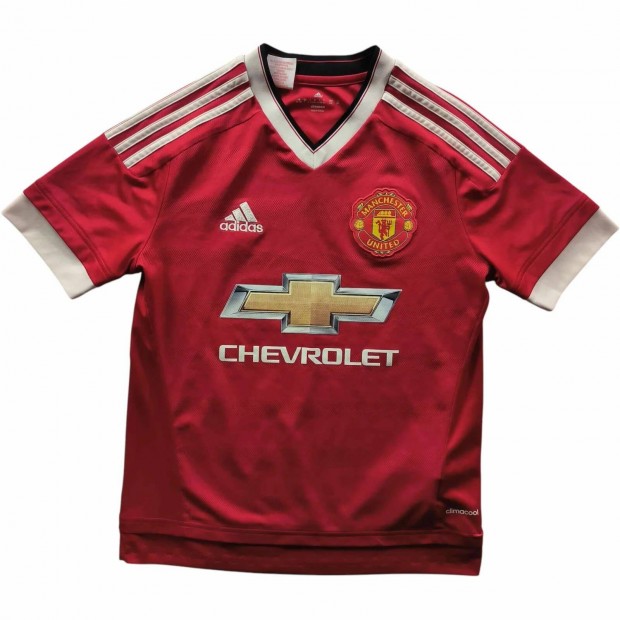 Manchester United 2015-16 Adidas hazai foci mez gyerek L-es