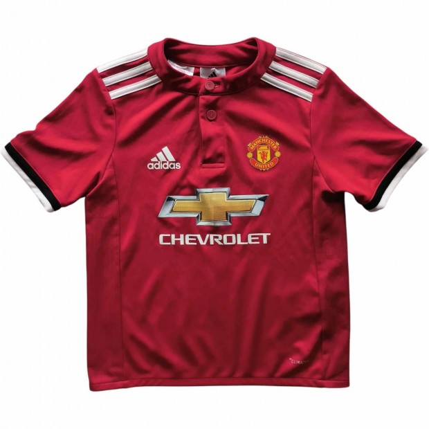 Manchester United 2017-18 Adidas hazai foci mez gyerek 116-os