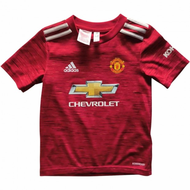 Manchester United 2020-21 Adidas hazai foci mez gyerek Xxs-es