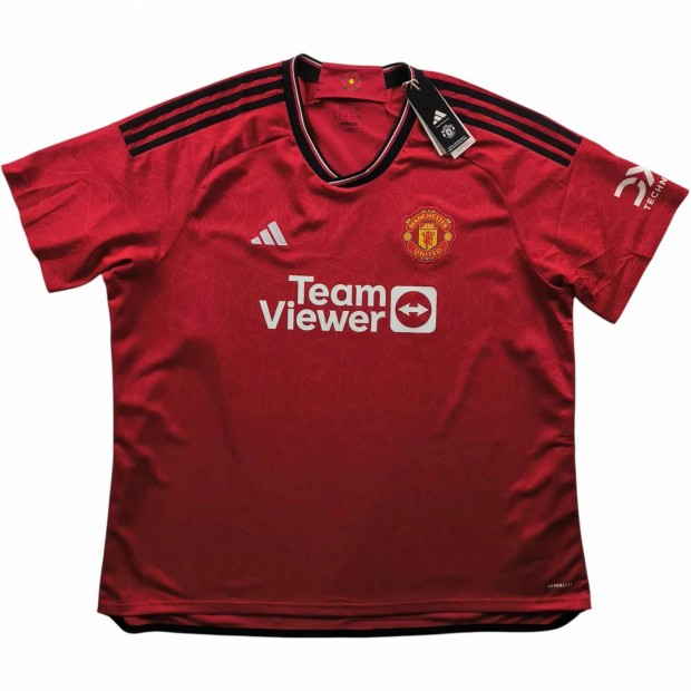 Manchester United 2023-24 Adidas hazai *j* foci mez 3XL-es