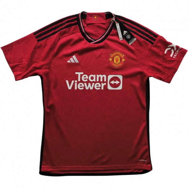 Manchester United 2023-24 Adidas hazai *j* foci mez L-es