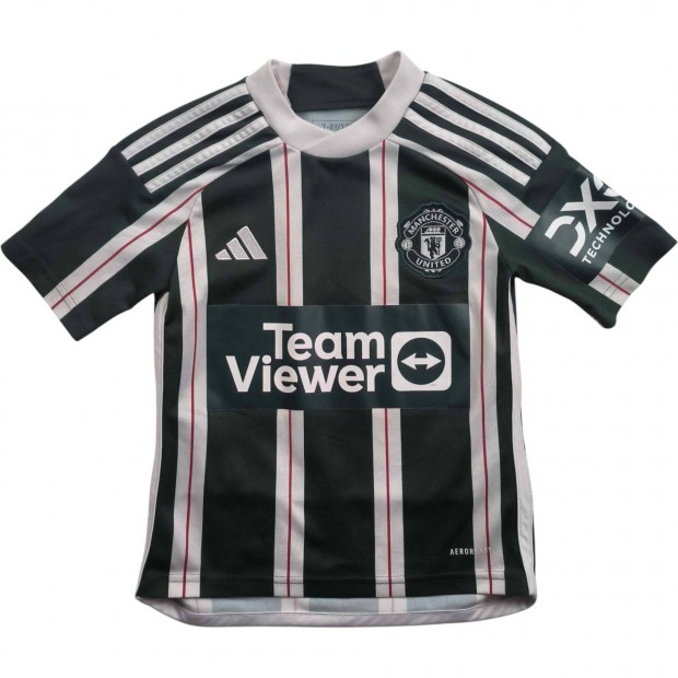 Manchester United 2023-24 Adidas vendég foci mez gyerek 128-as