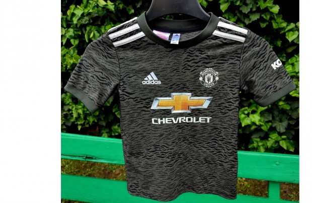 Manchester United eredeti adidas 2020-21-es zld gyerek mez (116)