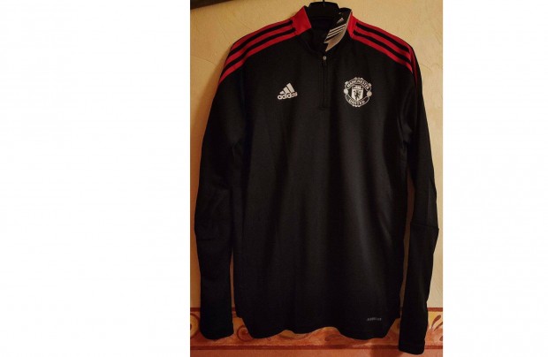 Manchester United eredeti adidas fekete hossz ujj edz fels (M)