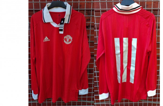 Manchester United eredeti adidas piros centenriumi hossz ujj mez