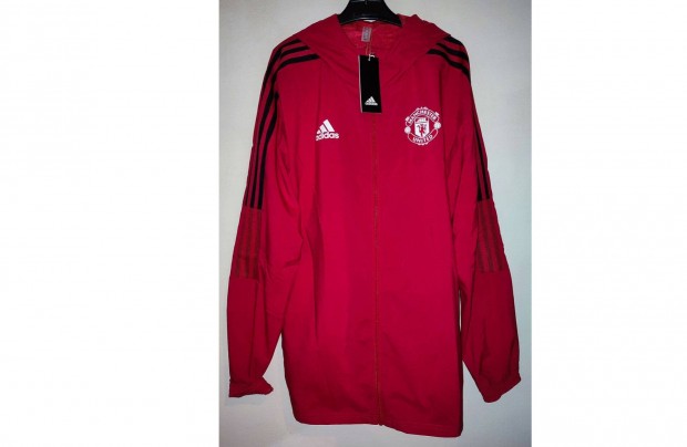 Manchester United eredeti adidas piros kapucnis dzseki (M-es)