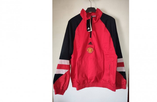 Manchester United eredeti adidas retro Icon cipzras nyak fels (L)