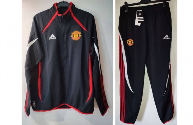 Manchester United fekete redeti adidas centenáriumi szabadidő szett