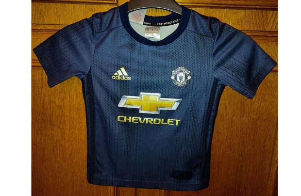 Manchester United kék arany eredeti adidas gyerek mez (110)