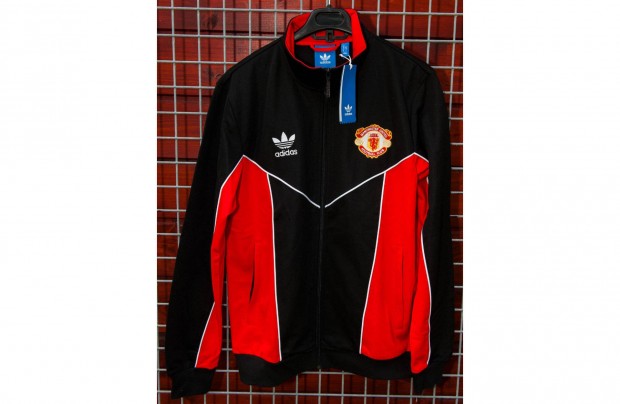 Manchester United piros fekete eredeti adidas Originals pulóver (S)