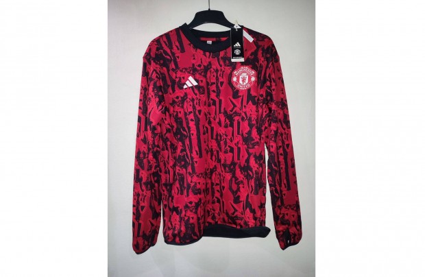 Manchester United piros fekete eredeti adidas thermo felső
