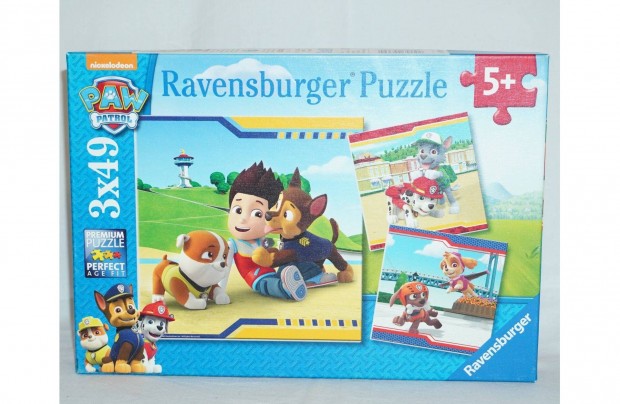 Mancs rjrat puzzle 3x49 db-os, Ravensburger Paw Patrol puzzle