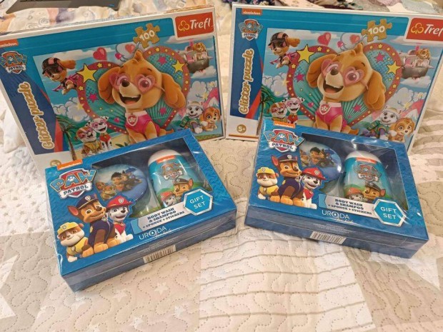 Mancs rjrat / Paw patrol puzzle+tusfrd csomag