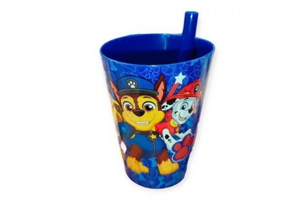 Mancs őrjárat szívószálas pohár 230 ml