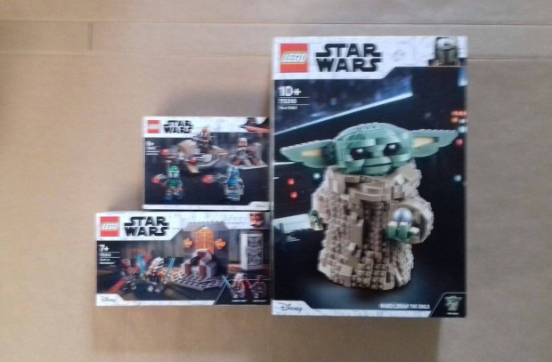 Mandalóri bontatlan Star Wars LEGO 75267 + 75310 + 75318 Foxpost árban