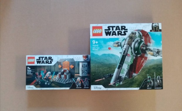 Mandalri bontatlan Star Wars LEGO 75310 Prbaj + 75312 Boba Fett Fox