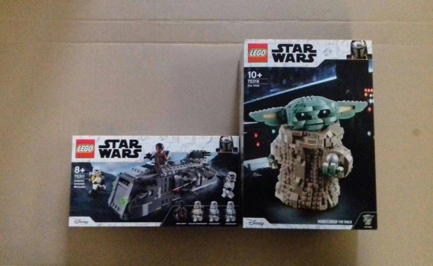 Mandalri bontatlan Star Wars LEGO 75311 Martalc + 75318 Gyermek Fox