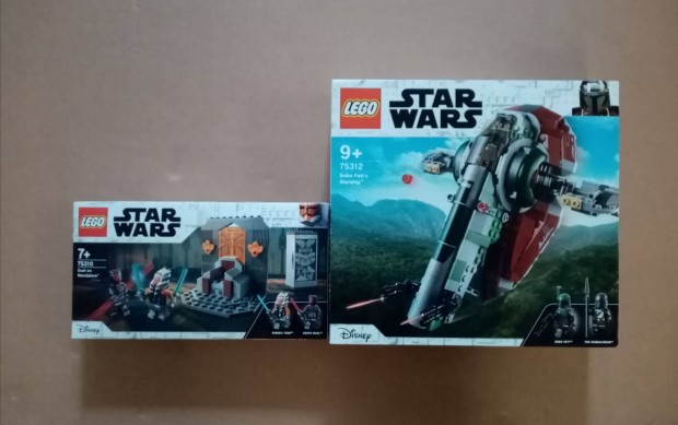 Mandalorian bontatlan Star Wars LEGO 75310 Párbaj + 75312 Boba utánvét