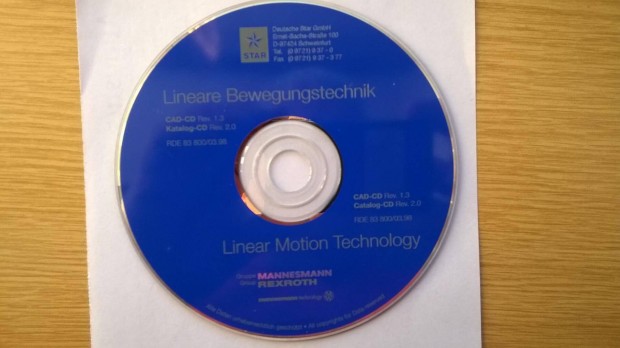 Mannesmann-Rexroth termkkatalgus CD 1998 ,nmet nyelv