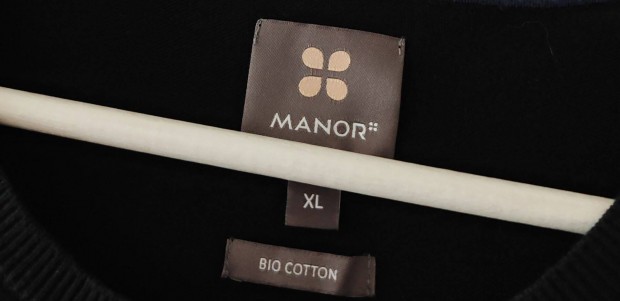 Manor bio pamut finomkötött férfi pulóver