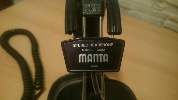 Manta Model 3000 retro vintage sztere hifi fejhallgat 