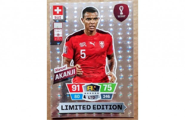 Manuel Akanji Svjc XXL Limited focis krtya Panini FIFA Qatar 2022