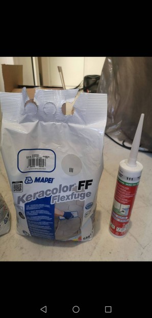 Mapei 111 ezstszrke fuga s szilikon flron