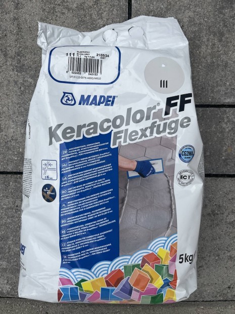 Mapei Keracolor FF 111 Silvergrau Ezstszrke flexibilis fuga fugz