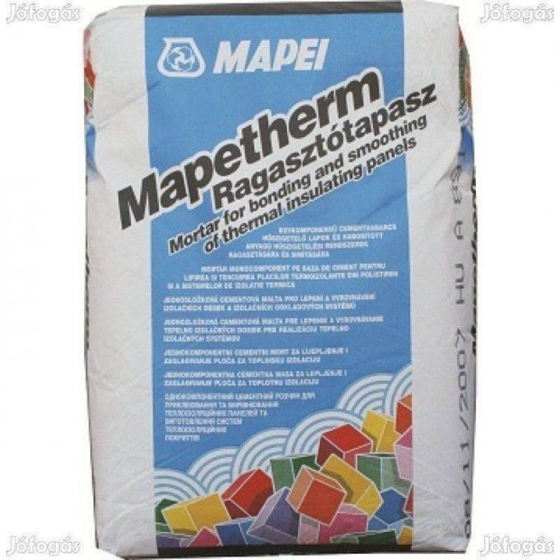 Mapei Mapetherm ragaszttapasz 25 kg 3185 Ft/zsk