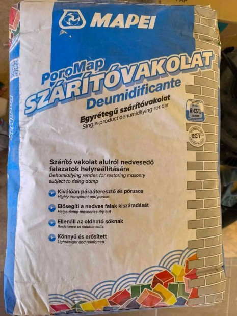 Mapei Poromap deumidificante szrt vakolat