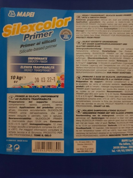 Mapei Silexcolor primer szilikt bzis alapoz