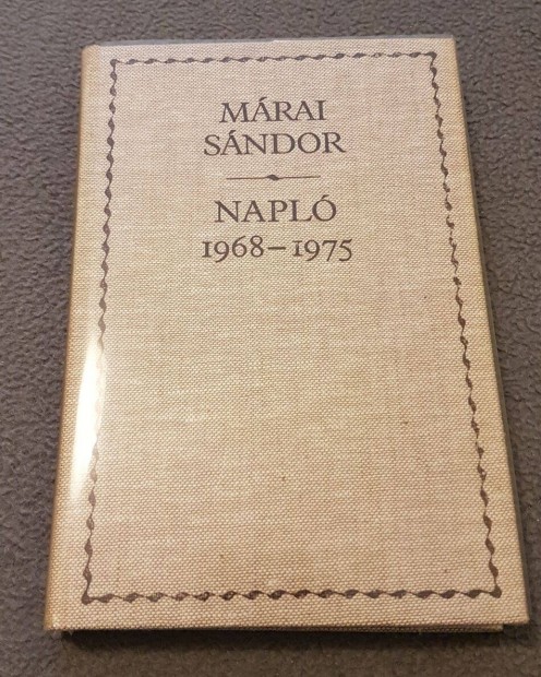 Mrai Sndor - Napl 1968-1975 knyv