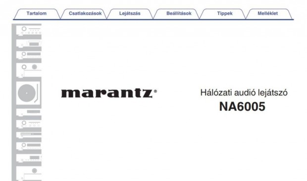 Marantz NA6005 Magyar nyelv Hasznlati utasts