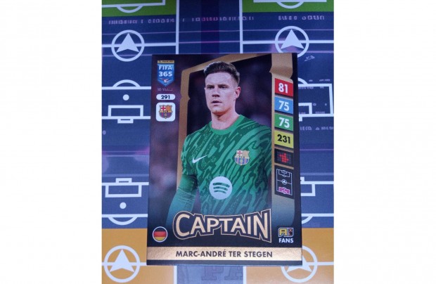 Marc-Andr ter Stegen (Barcelona) Fifa 365 2025 Captain focis krtya