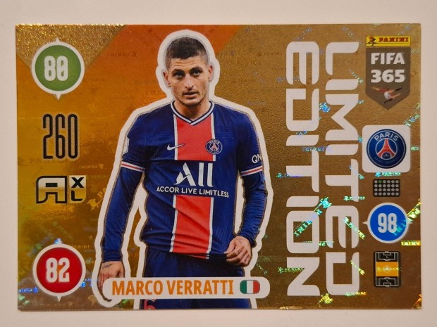 Marco Verratti Panini Limited Edition 2021