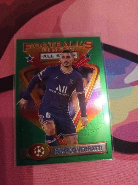 Marco Verratti Topps Finest focis krtya All Stars 