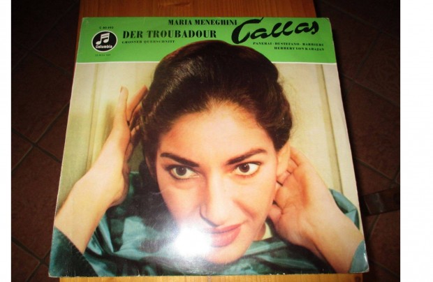 Maria Callas Der Troubadour bakelit hanglemez elad