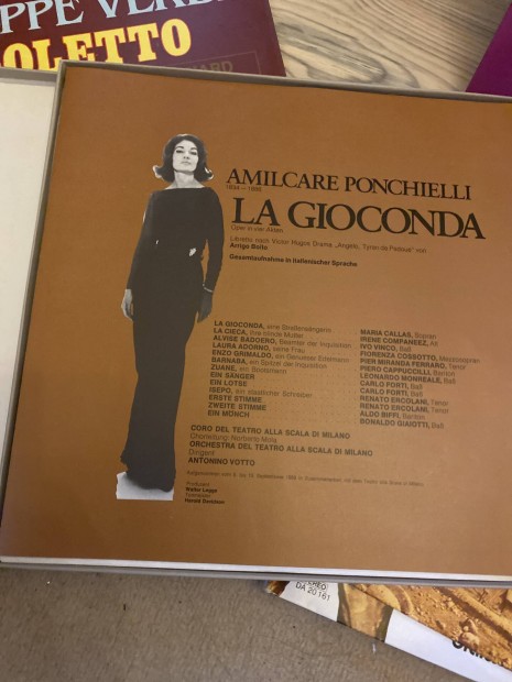Maria Callas bakelit lemez box