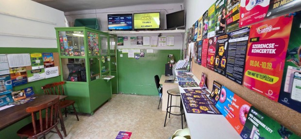 M�riap�cs k�zpontj�ban 25 �ve j�l m�k�d� gazdabolt �s lott�z� elad�