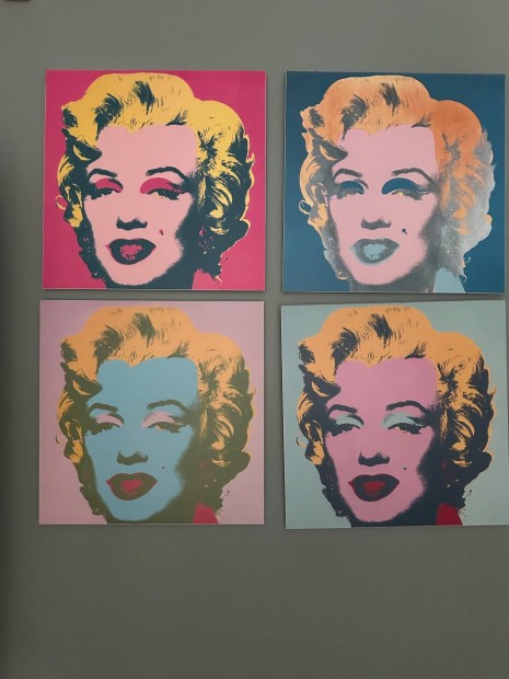 Marilyn - diptichon Andy Warhol kasrozott kp
