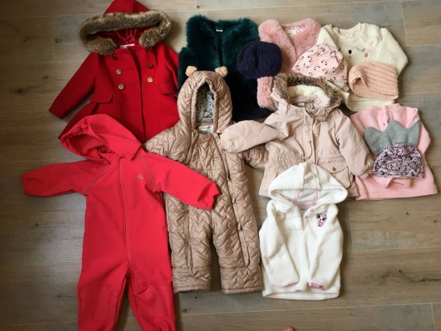 Márkás téli gyerekruha csomag 80-as H&M, Reserved, Next, Coccodrillo