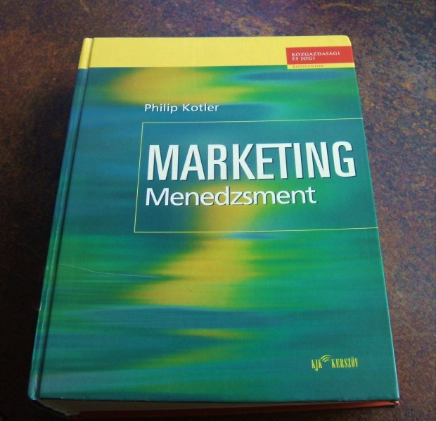 Marketing Menedzsment c. 2002-es kiads knyv