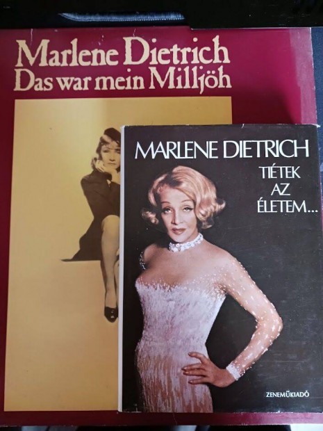 Marlene Dietrich lemez+ knyv: "titek az letem